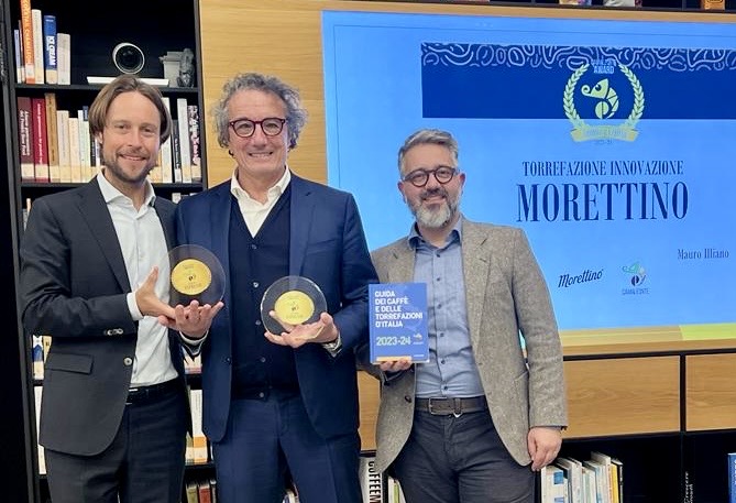Morettino premiata come Migliore torrefazione innovativa d'Italia e per il Miglior Espresso 100% Arabica