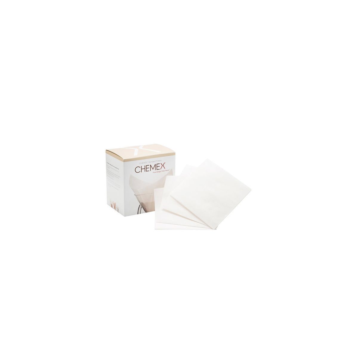 Chemex CHEMFCS-100 Set di filtri in carta per Chemex 3 Tazze 100 pezzi 