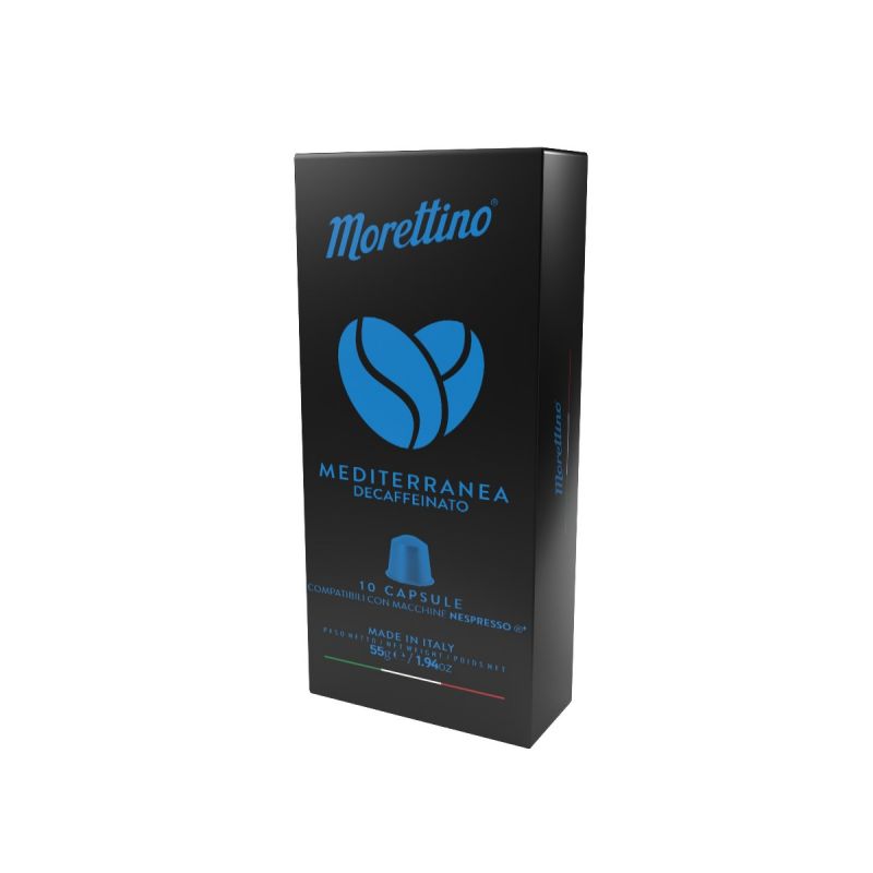 10 Coffee capsules compatible Nespresso* - Decaffeinated