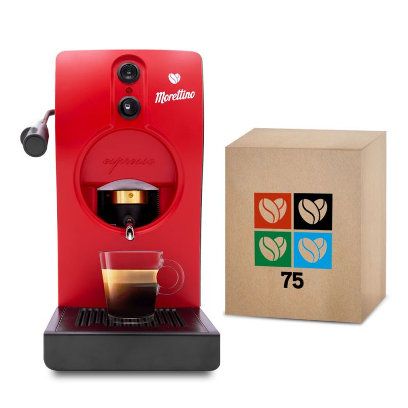 Macchina Morettino Espresso al Quadrato Red - Gift Box Coffee Lovers