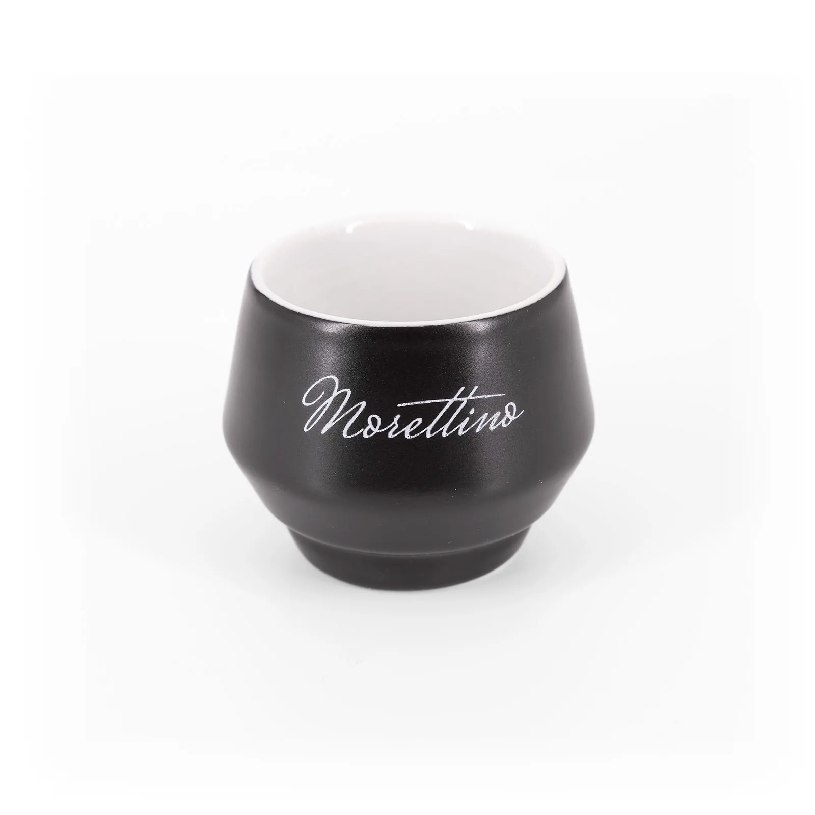 Morettino Coffee Cups with Saucer in Handmade Italian Porcelain - black - Image 3
