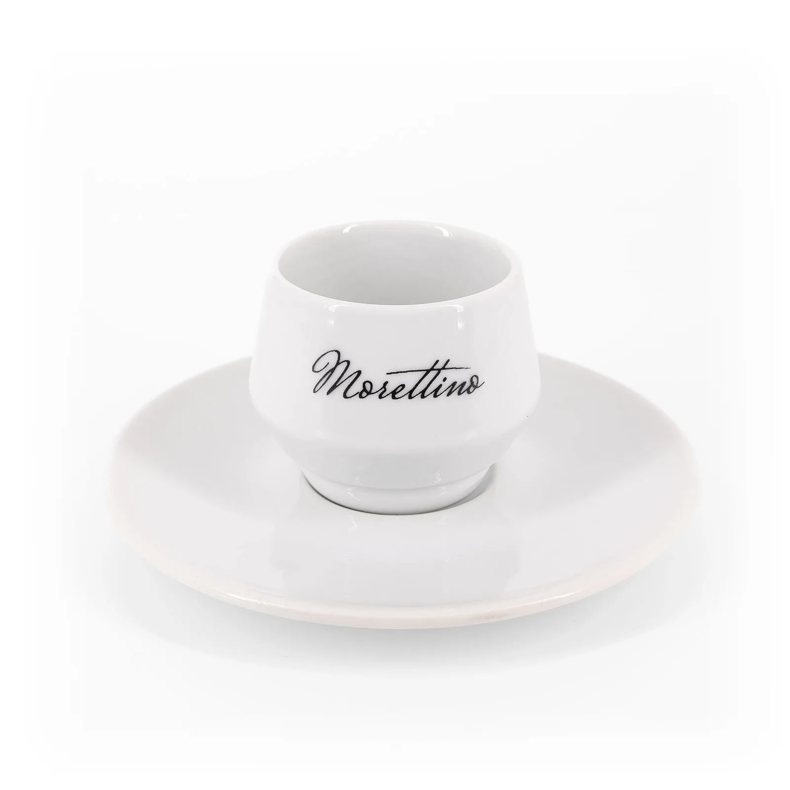 Morettino Coffee Cups with Saucer in Handmade Italian Porcelain - white - Image 2