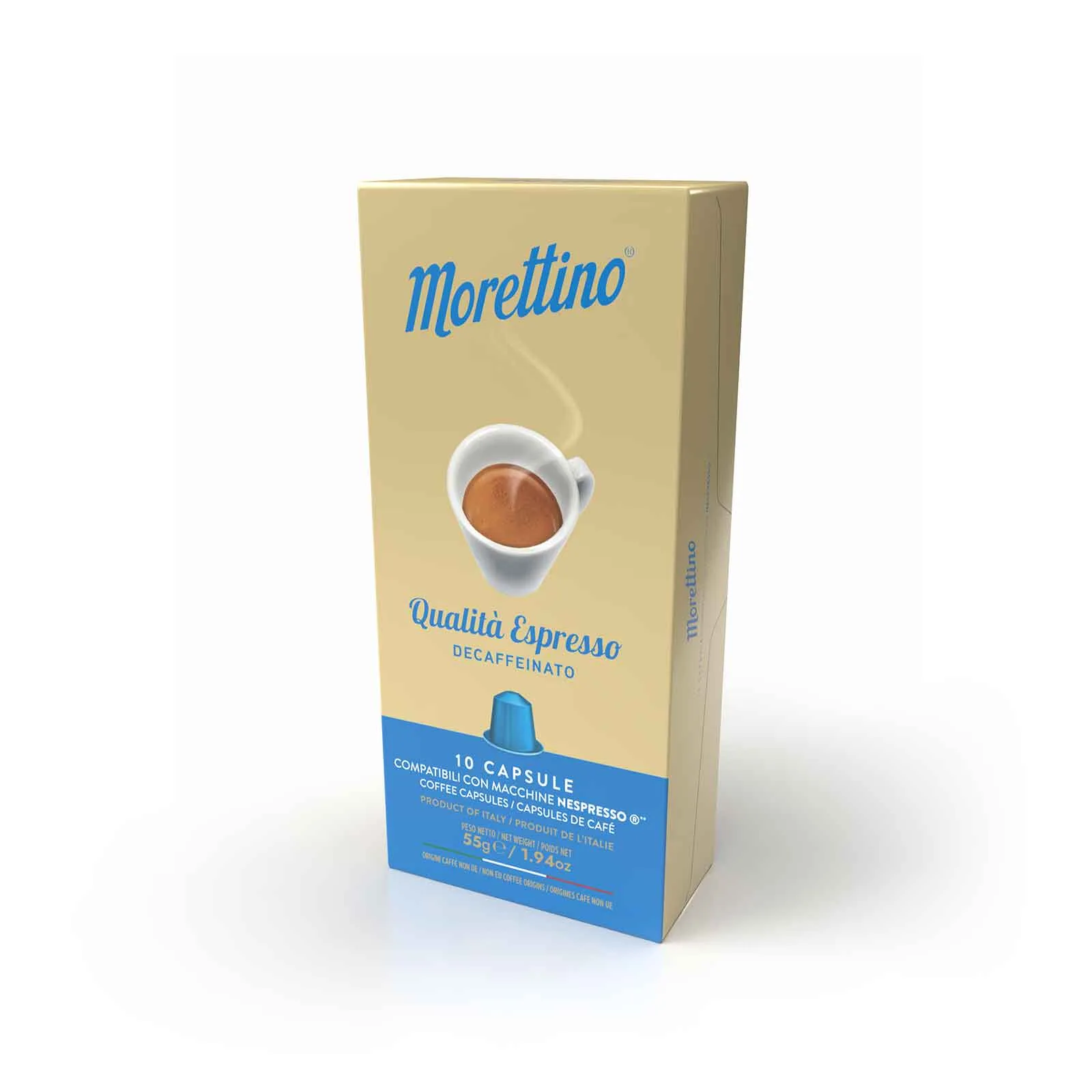 10 Coffee capsules compatible Nespresso* - Decaffeinated