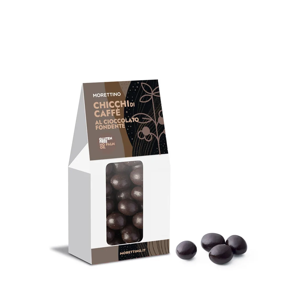 Dark Chocolate–Covered 100% Arabica Coffee Beans
